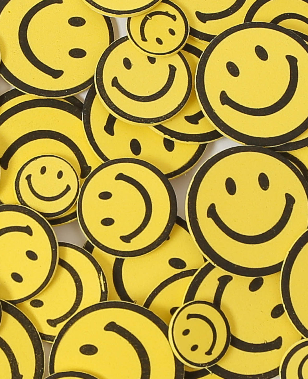 Moosgummi Sticker Smileys, ø 2, 4 cm, 56 Stk.