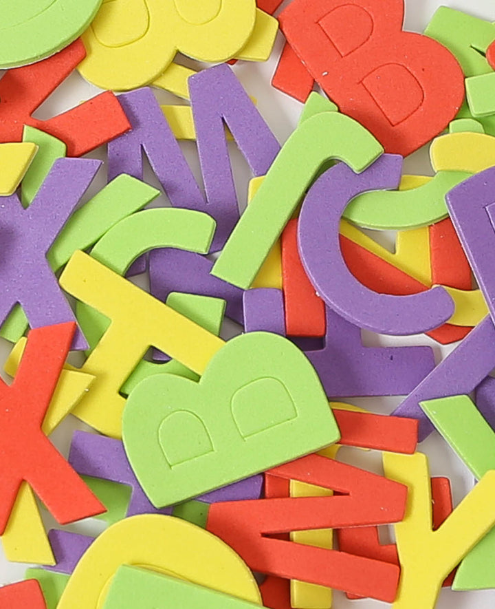 Moosgummi Sticker ABC, 3.7 x 3.2 cm, 90 Stk.