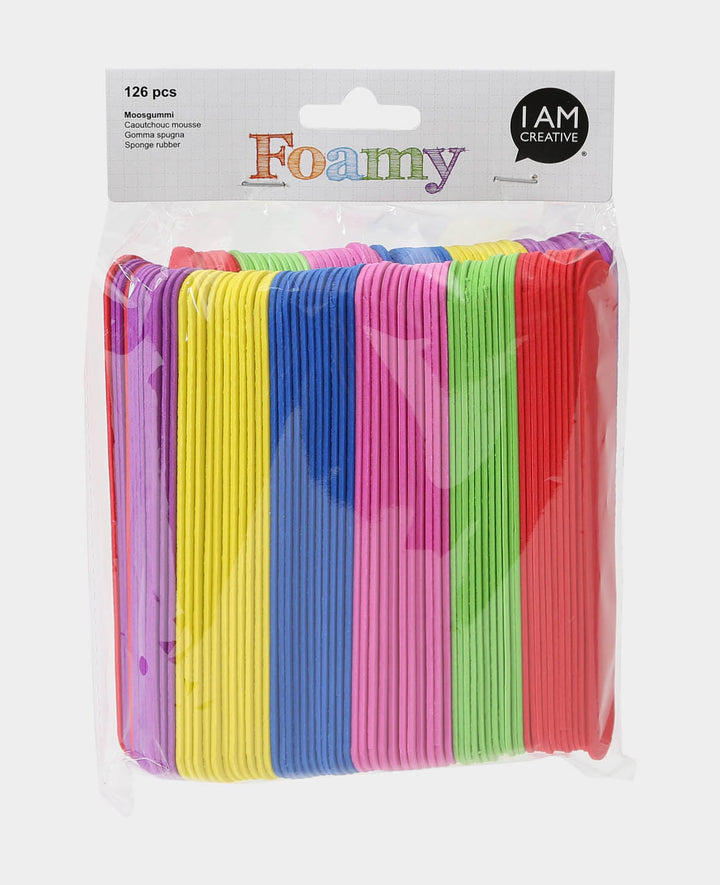 Moosgummi Sticker Sticks, 15.5 x 2 cm, 126 Stk.