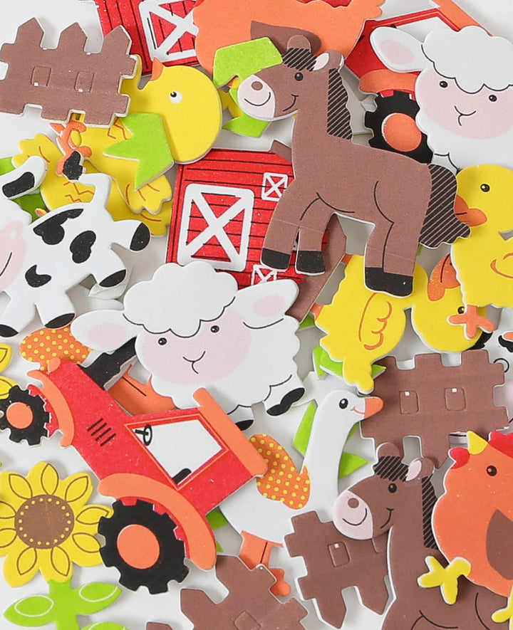Moosgummi Sticker Bauernhof, 3.5-7 cm, 29 Stk.