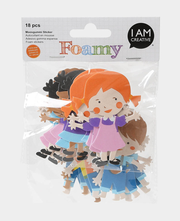 Moosgummi Sticker Kids, 5.5 x 8.5 cm, 18 Stk.