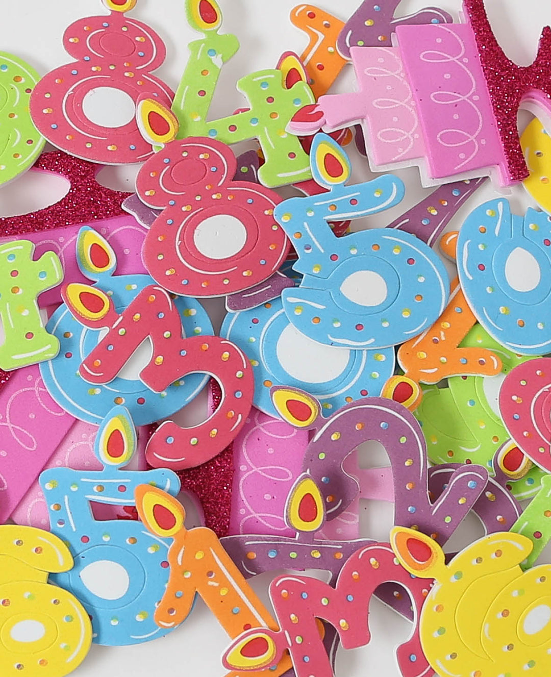 Moosgummi Sticker Party, 5.5 x 4 cm, 34 Stk.
