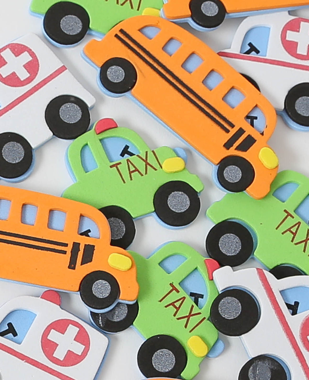 Moosgummi Sticker Cars I, 4.2-7 cm, 12 Stk.