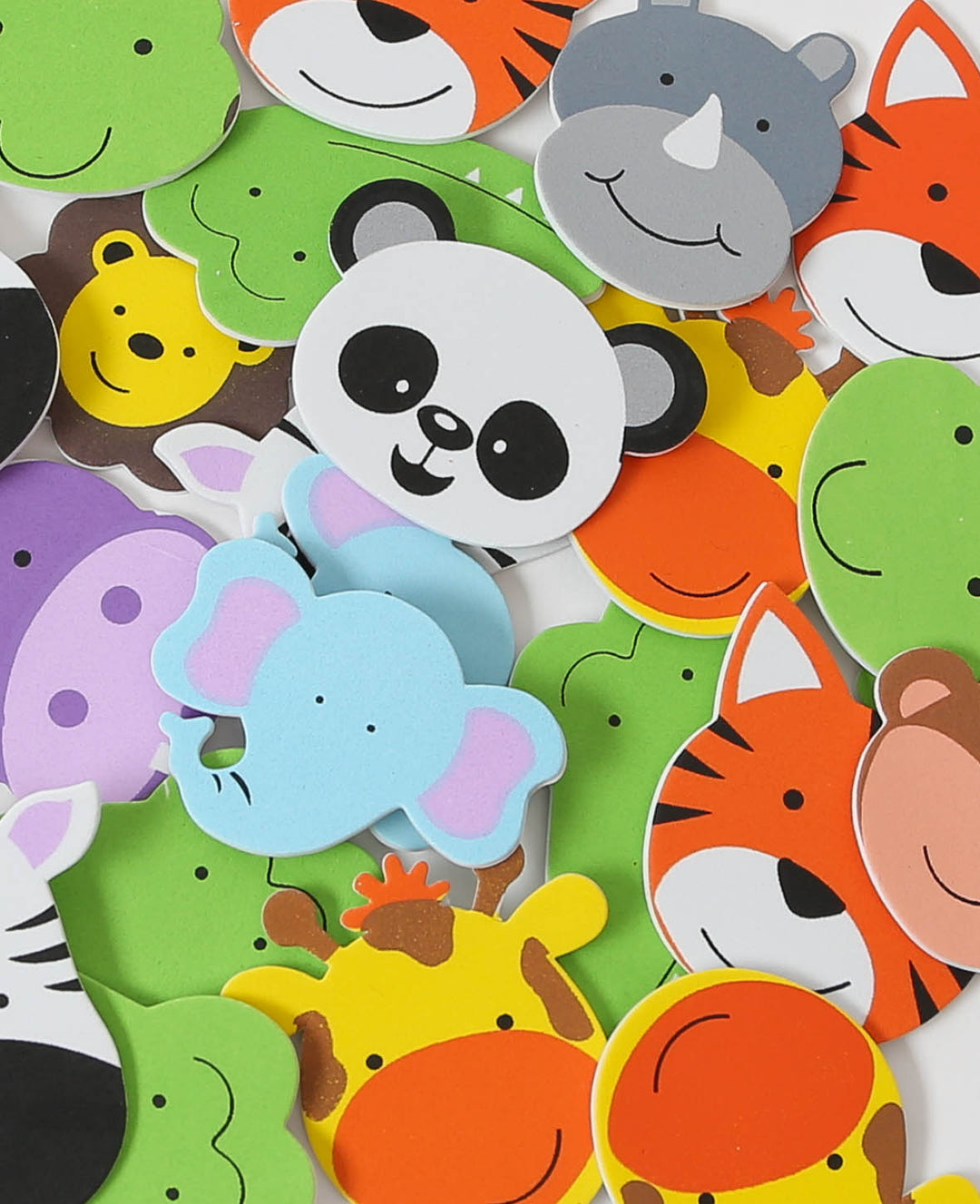 Moosgummi Sticker Zoo Tiere, 5.5 x 6 cm, 108 Stk.