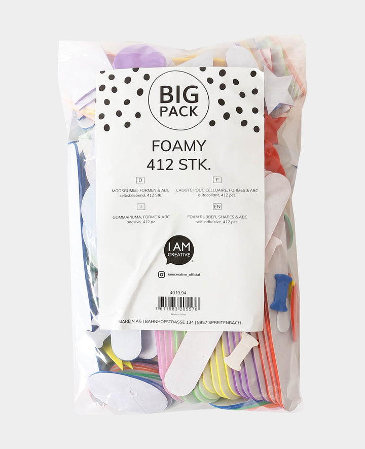 Moosgummi Sticker Formen &amp; ABC, 412 Stk.