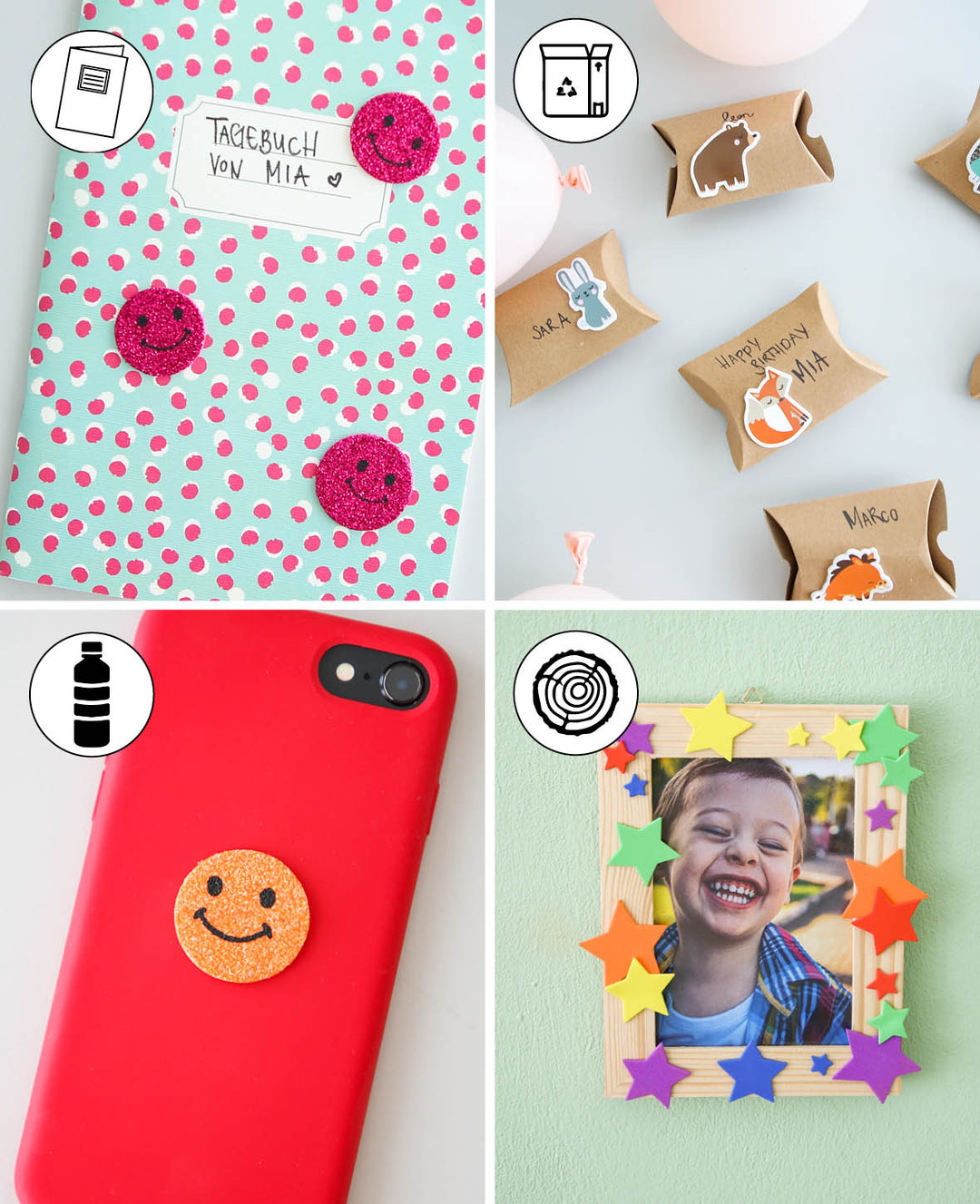Foam Rubber Stickers Wild Animals II, 5.5-6 cm, 12 pcs.