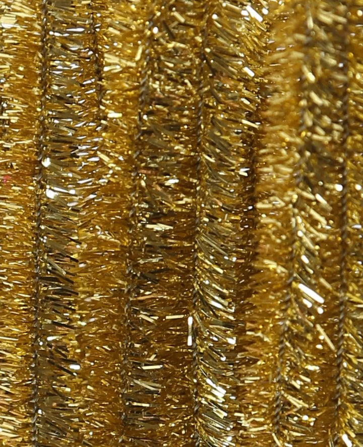 Chenille Wire / Pipe Cleaners, Gold, ø 9 mm x 50 cm, 10 pieces