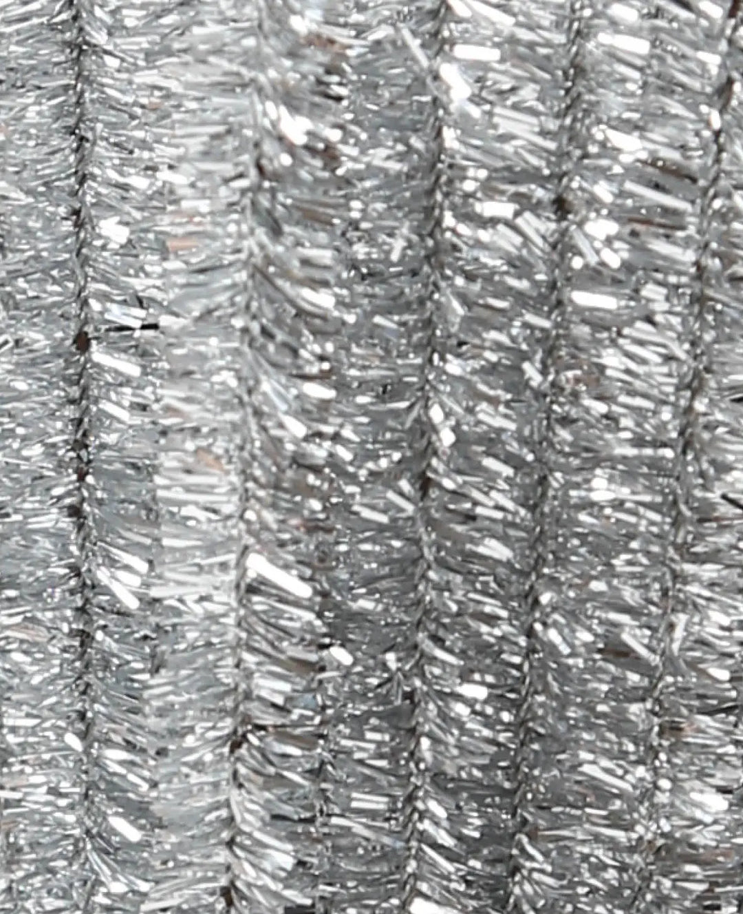 Chenille Wire / Pipe Cleaners, Silver, ø 9 mm x 50 cm, 10 pcs