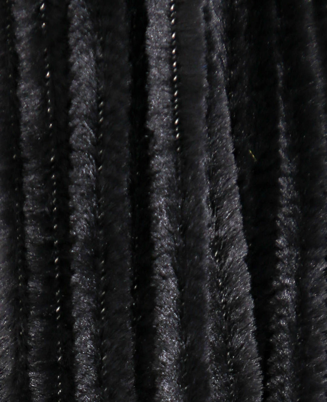 Chenilledraht / Pfeifenputzer, Schwarz, ø 9 mm x 50 cm, 12 Stück