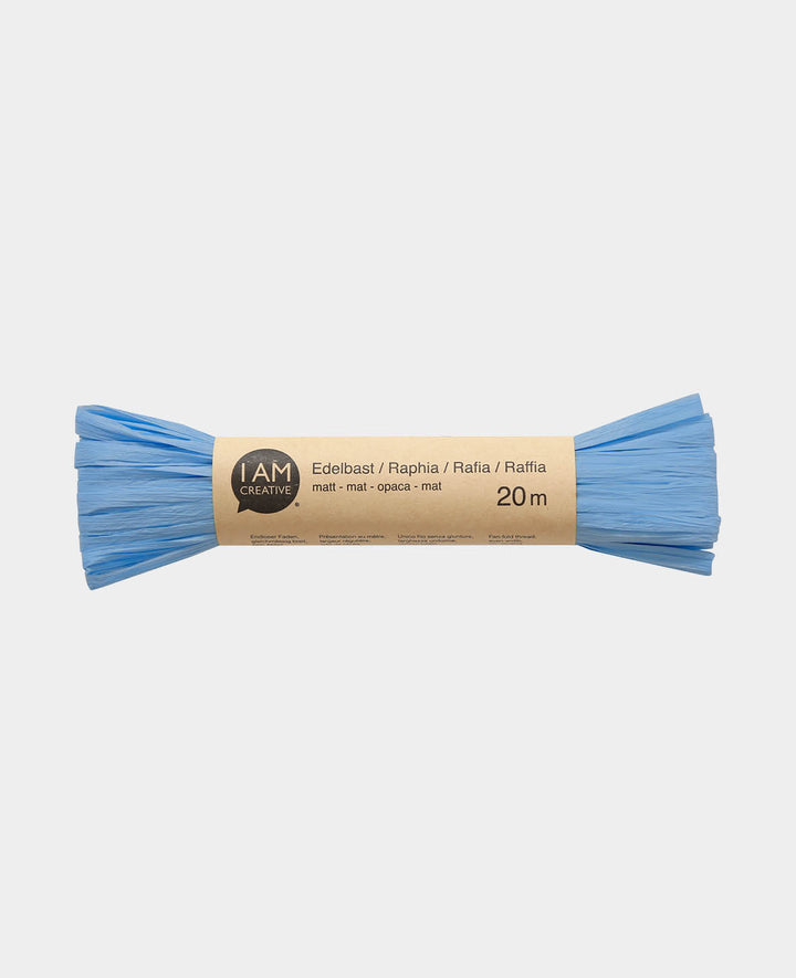 Edelbast matt, Mittelblau, 20 m