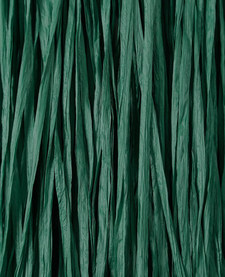 Raffia matt, dark green, 20 m