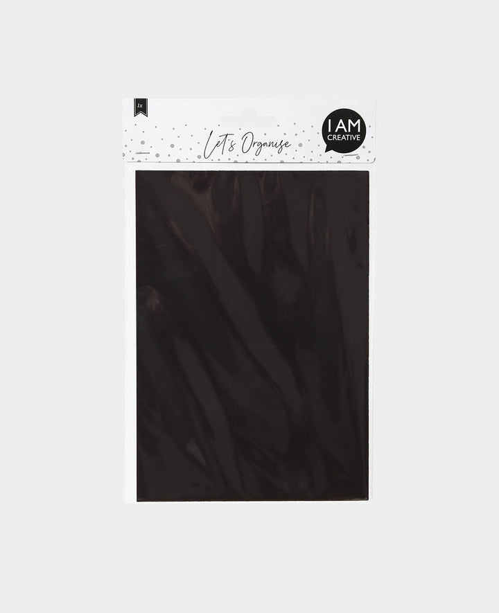 Magnetfolie A5, Folie magnetisch und selbstklebend, Schwarz, 148 x 1 x 210 mm