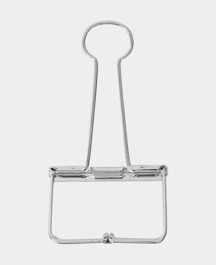Binder Clip Silber, Foldback Klammer mit klappbaren Bügeln, Klemmweite bis 15 mmm, Breite 51 mm