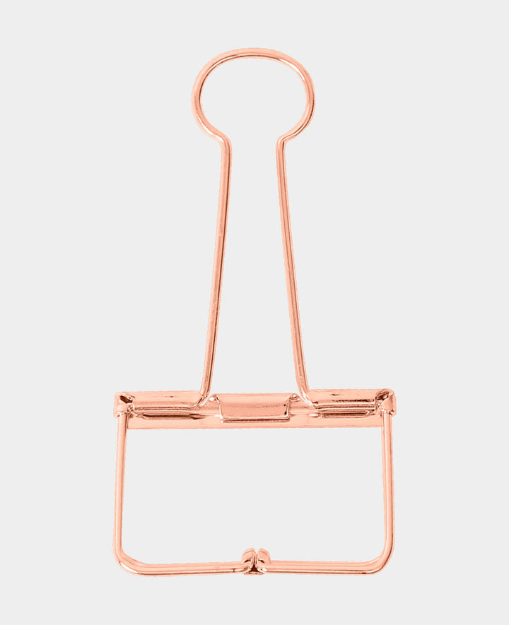 Binder Clip Rosegold, Foldback Klammer mit klappbaren Bügeln, Klemmweite bis 15 mmm, Breite 51 mm