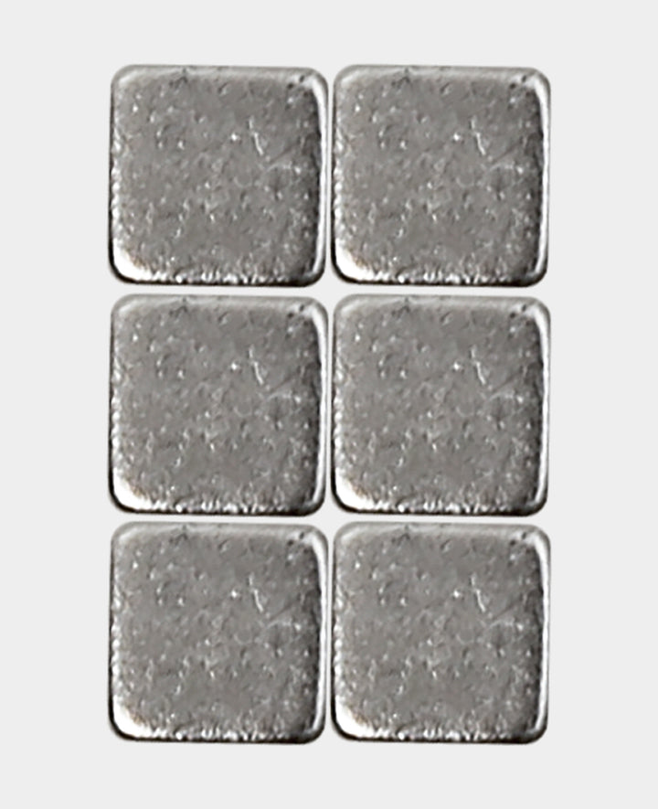 Magnete Quadrat stark, Würfelmagnete mit guter Haftkraft, Silber, 0.4 x 0.4 x 0.4 cm, 6 Stück