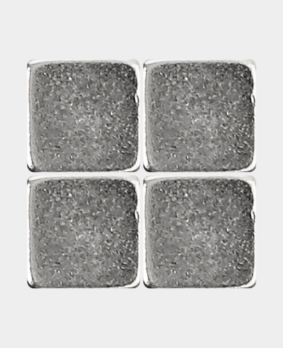 Magnete Quadrat stark, Würfelmagnete mit guter Haftkraft, Silber, 0.8 x 0.8 x 0.8 cm, 4 Stück