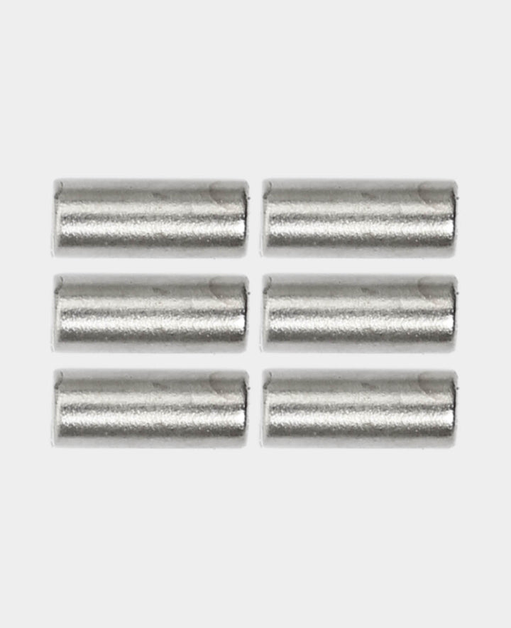 Strong Bar Magnets, Cylindrical Magnets for Various Crafts, Silver, ø 0.4 x 1 cm, 6 Pieces