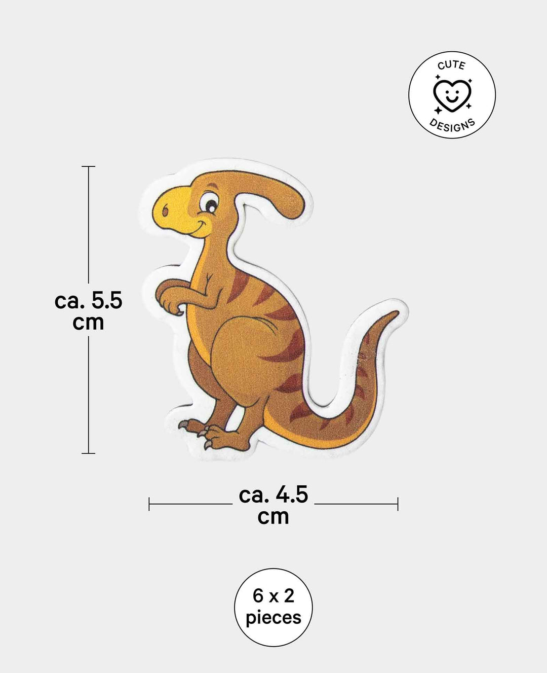 Magnete Dino, zum Basteln, Spielen und Dekorieren, 12 Stk.