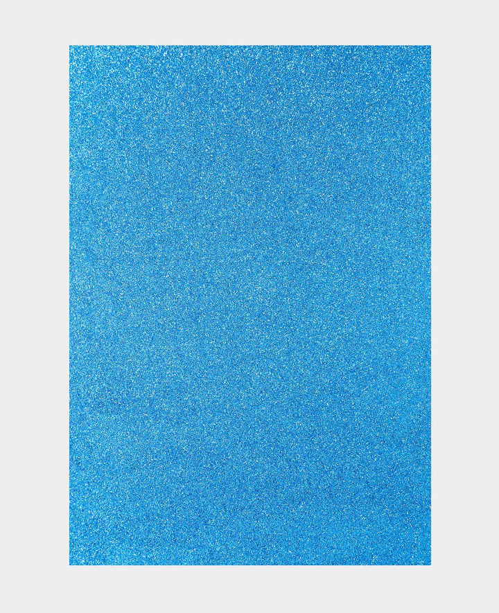Glitter paper A4, blue