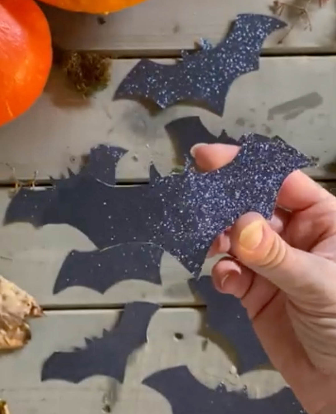 Glitterpapier A4, schwarz