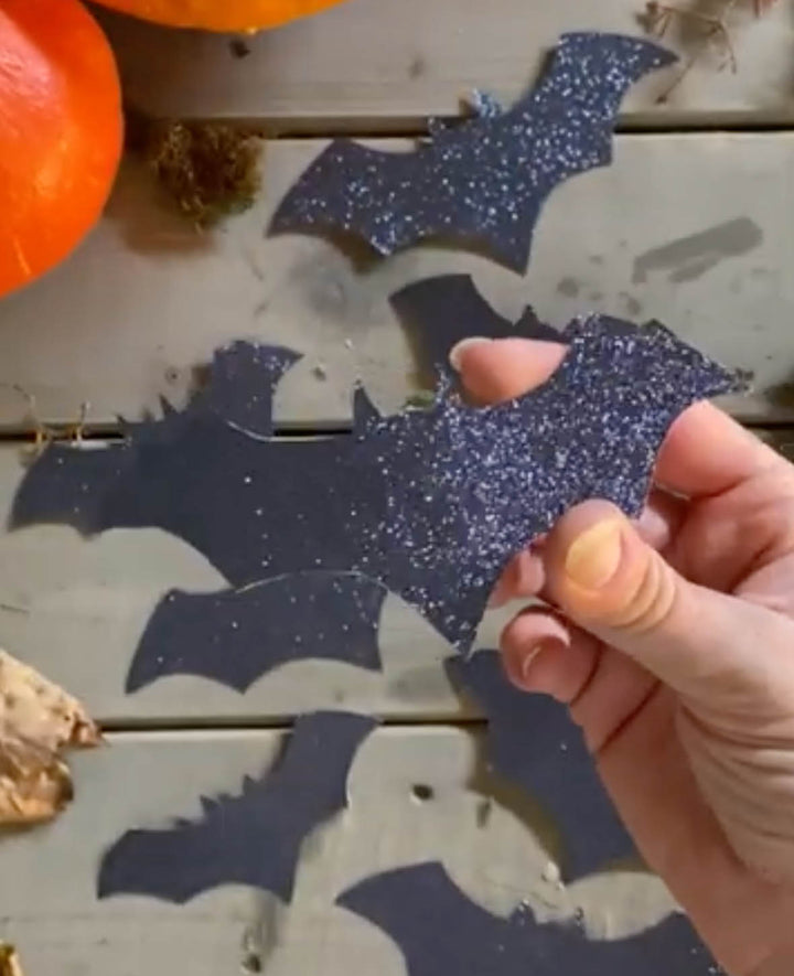 Glitterpapier A4, schwarz