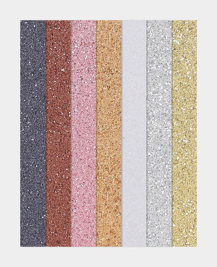 Glitterpapier Set A4, 10 Stk.