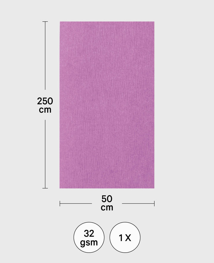 Krepppapier, Lavendel, 50 x 250 cm