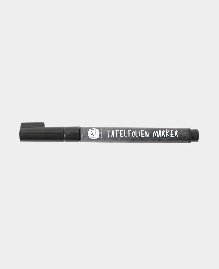 Whiteboard film marker, pen for whiteboard and chalkboard films, black, ø 1 cm, bullet tip