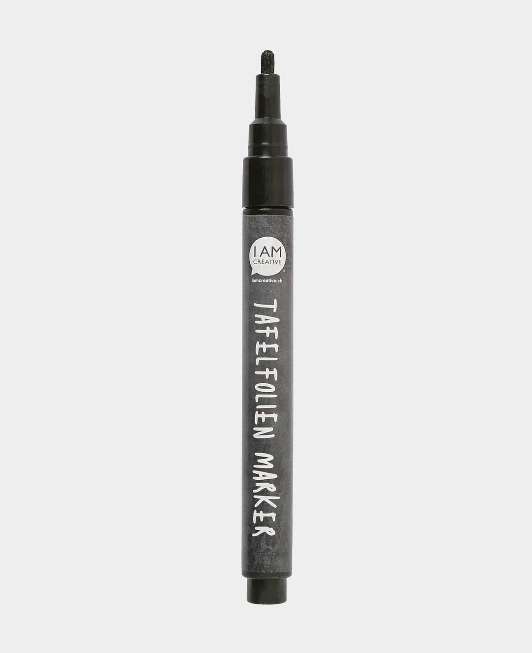 Whiteboard film marker, pen for whiteboard and chalkboard films, black, ø 1 cm, bullet tip