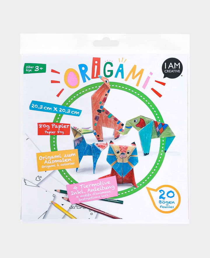 Folding Papers / Origami Paper Zoo, 20.3 x 20.3 cm, 20 Sheets