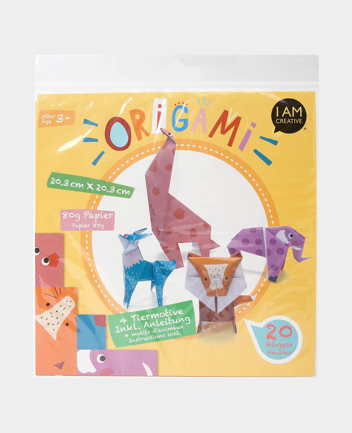 Faltblätter / Origami Papier Zoo, 20 x 20 cm, 20 Bögen