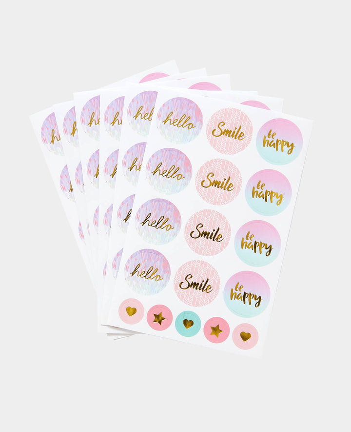 Sticker Smile, Pastell, ca. ø 2.2 cm, 102 Stk.