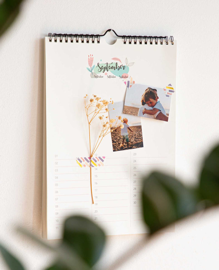 Kalender zum Basteln, 297 x 210mm (A4), weiss, 1 Stk.