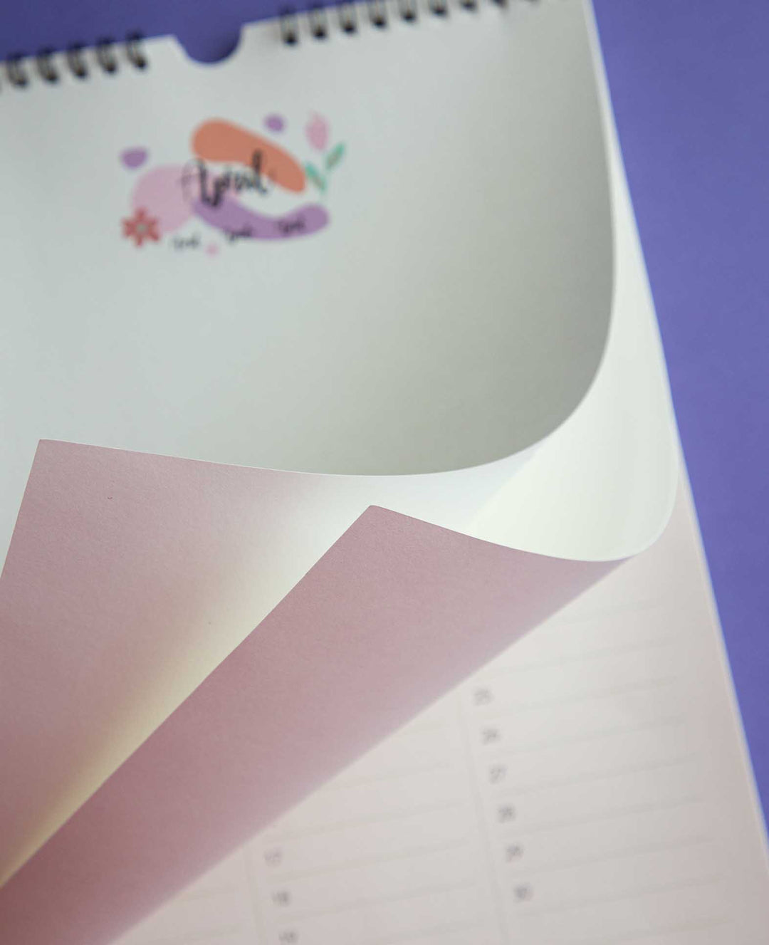 Kalender zum Basteln, 297 x 210mm (A4), weiss, 1 Stk.