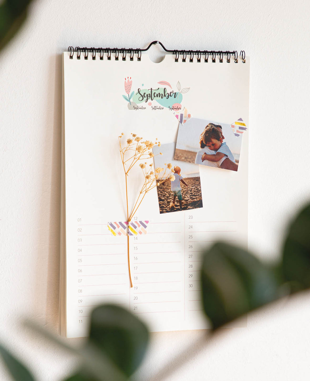 Kalender zum Basteln, 297 x 420 mm (A3), weiss, 1 Stk.