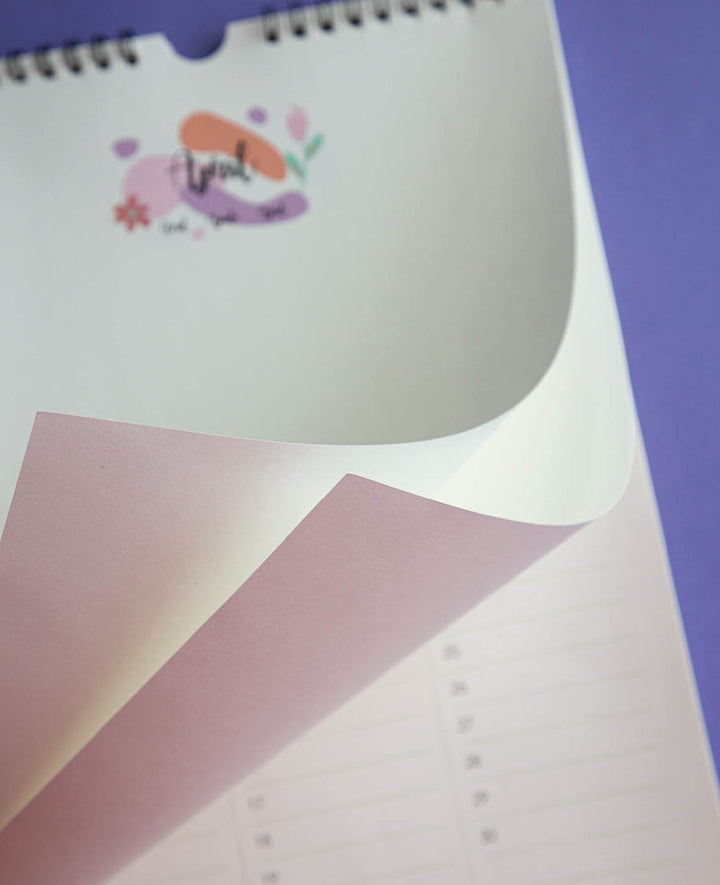 Kalender zum Basteln, 297 x 420 mm (A3), weiss, 1 Stk.