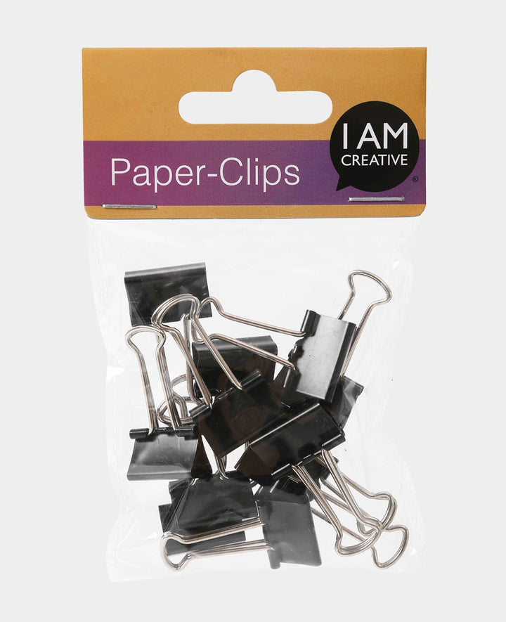 Papier Clips, schwarz, 22 x 35mm, 12 Stk.