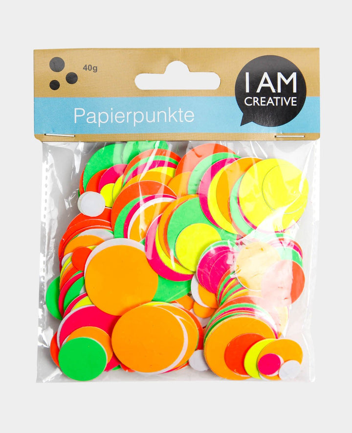 Sticker Dots, Colorful, ø 10-30 mm, 40 g