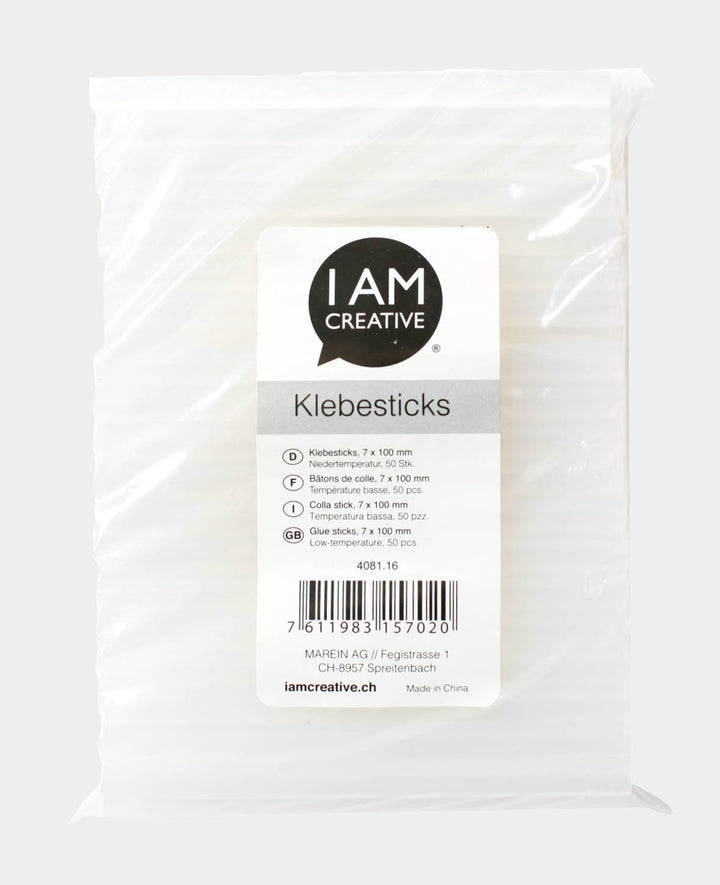 Klebesticks Heissleim, Weiss, 7 x 100 mm, 50 Stk.