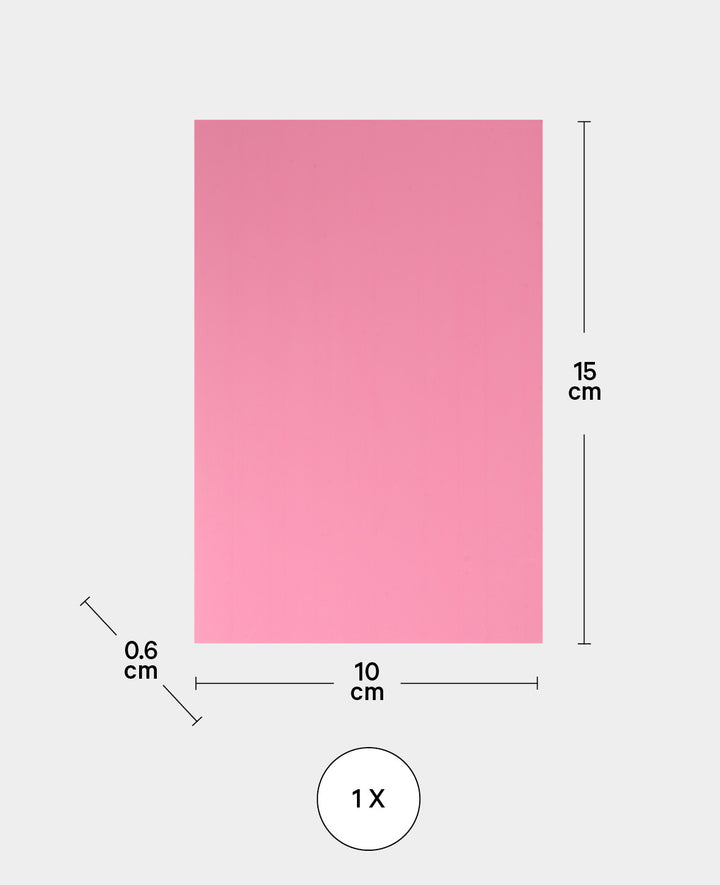 DIY stamp, rectangular plate, 1 pc.