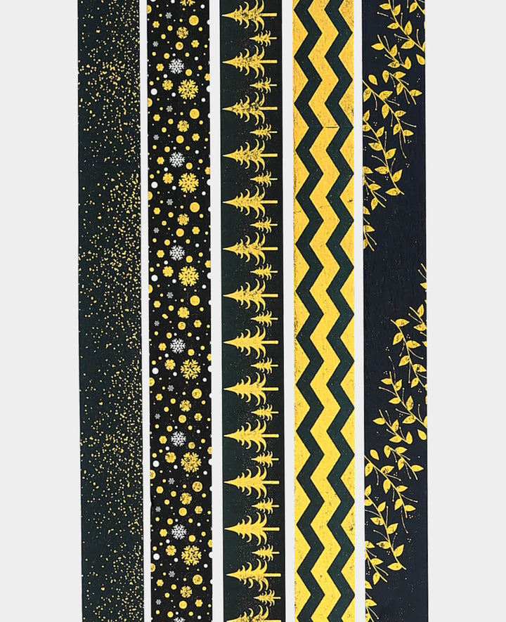 Washi Tape Set Black, 5 pc.