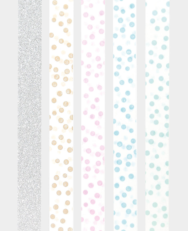 Washi Tape Set 1, 5 pcs., Masking Tape