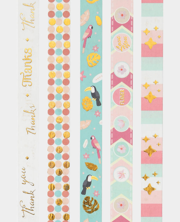 Washi Tape Set 2, 5 pcs, Masking Tape