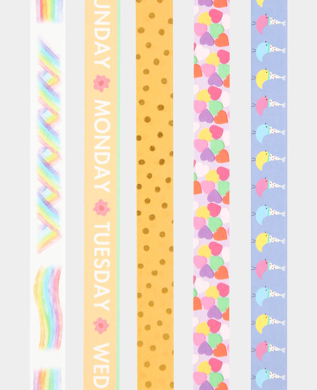 Washi Tape Set 15, 5 pcs., Masking Tape