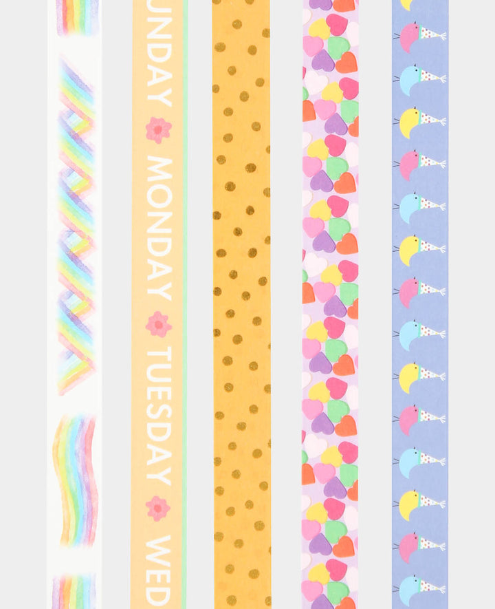 Washi Tape Set 15, 5 pcs., Masking Tape