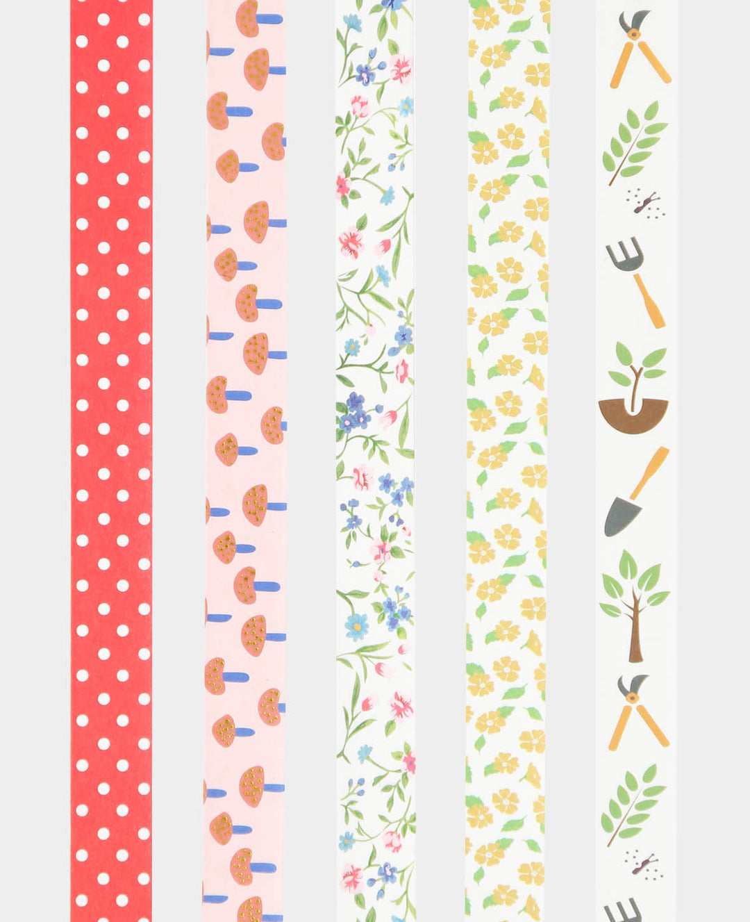 Washi Tape Set 16, 5 Pieces, Masking Tape