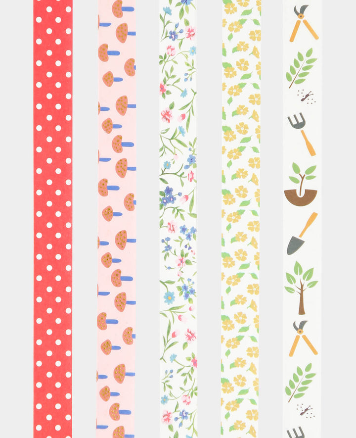 Washi Tape Set 16, 5 Pieces, Masking Tape