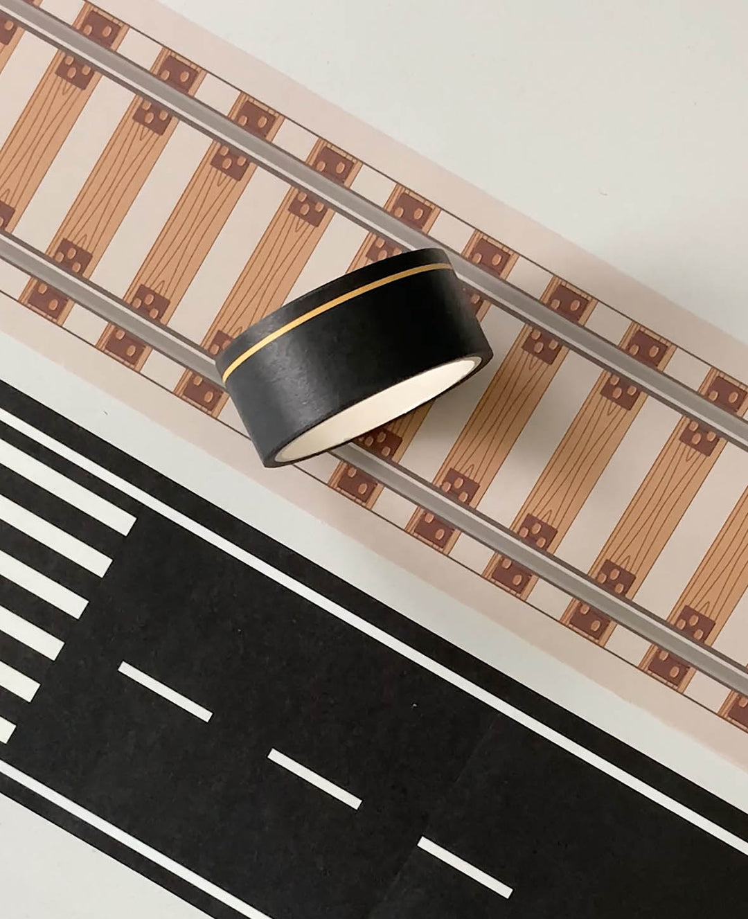Washi Tape Set, Road, 20-100 mm x 5 m, 3 Stk., Masking Tape, Strassenklebeband für Kinder zum Spielen