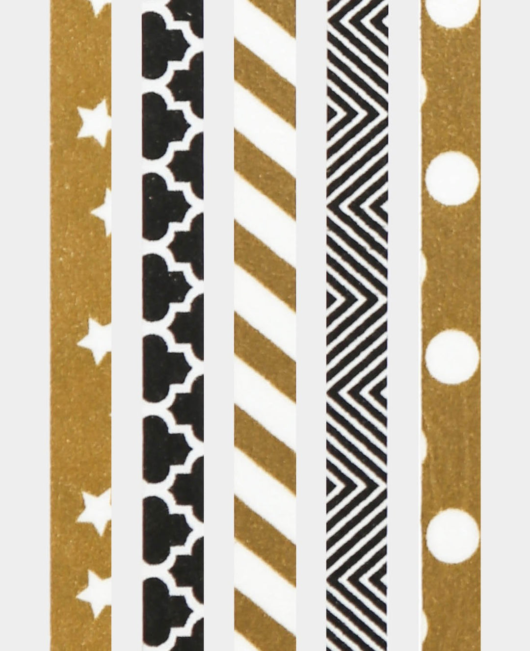 Washi Tape 6 mm x 6 m, éléments (lot de 5), Masking Tape