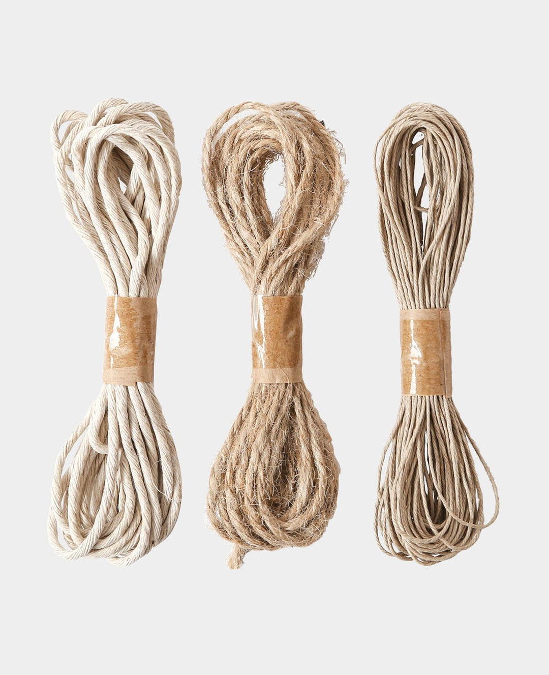 Kordelset, Natur, 1 mm x 9.45 m / 1.5 mm x 2.8 m / 2 mm x 2.8 m, gebündelt